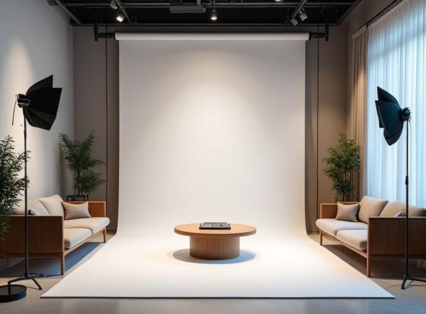 Modern studio interior at Silver Frame Studios