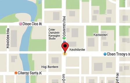 Location map of Silver Frame Studios in Kensington