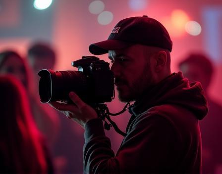 Event photographer at work